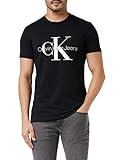 Calvin Klein Jeans CORE MONOLOGO SLIM TEE J30J320935, Camisetas de Manga Corta para Hombre, Ck Black, S