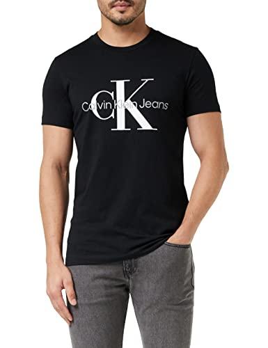 Calvin Klein Jeans CORE MONOLOGO SLIM TEE J30J320935, Camisetas de Manga Corta para Hombre, Ck Black, S