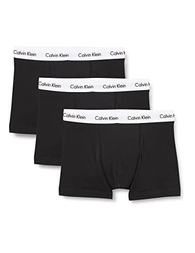 Calvin Klein Trunk 3pk 0000u2662g Boxer, Negro (Black), L (Pack de 3) para Hombre