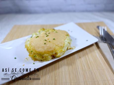 Patatas rellenas de soja texturizada con alioli