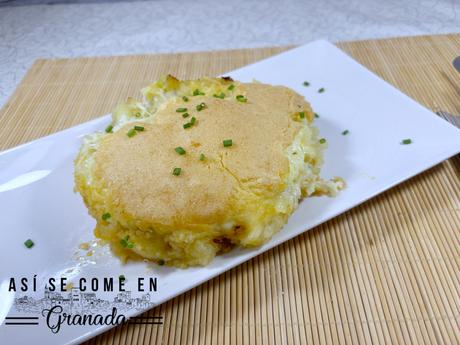 Patatas rellenas de soja texturizada con alioli