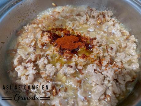 Patatas rellenas de soja texturizada con alioli