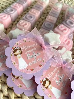 Nombres letras jabones jabón comunión comuniones