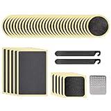 Kit Autoadhesivo de reparación de neumáticos de Bicicleta (40 Piezas) - Viene en Forma Redonda, Cuadrada y Rectangular - Incluye 2 palancas de neumáticos, 1 escofina de Metal - por Mobi Lock