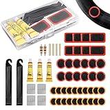 Romon Neumáticos Kits, Unisex Adulto, Parches de Reparación de Bicicletas, Kit Pinchazos Bici,Kit Repara Pinchazos Bicicleta,Parches Bicicleta Autoadhesivo Kit, Kit de Parches Bicicleta