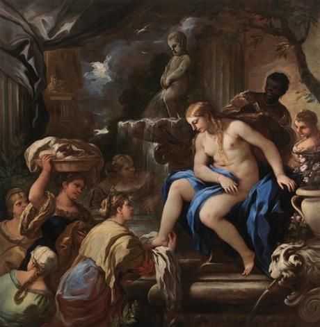 Betsabé en el baño de Luca Giordano Betsabé en el baño de Luca Giordano