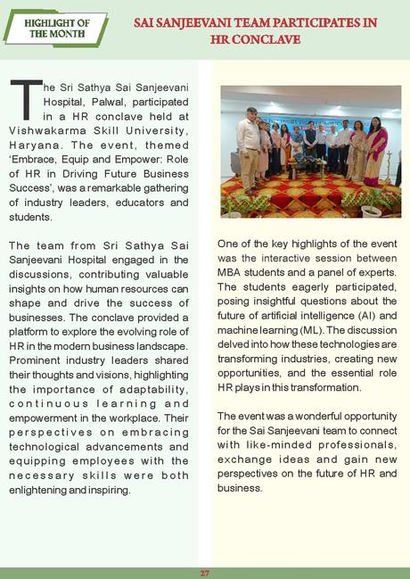 Sri Sathya Sai Sanjeevani May 2024 Edition