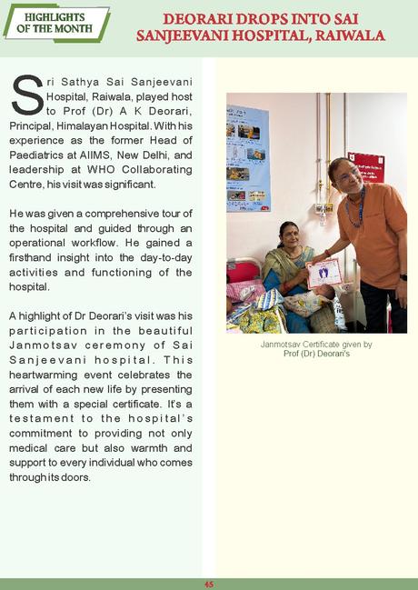 Sri Sathya Sai Sanjeevani May 2024 Edition