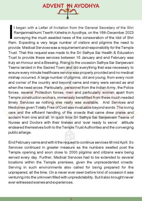 Sri Sathya Sai Sanjeevani May 2024 Edition