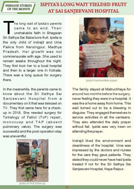 Sri Sathya Sai Sanjeevani May 2024 Edition