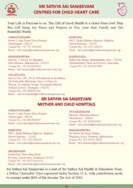 Sri Sathya Sai Sanjeevani May 2024 Edition