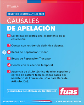 Proceso de Apelación Beneficios Estudiantiles (FUAS): 14 causales. Proceso de Apelación Beneficios Estudiantiles (FUAS): 14 causales.