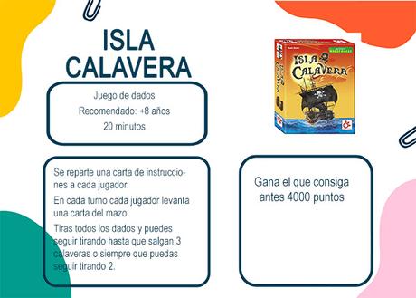 Listado de juegos de mesa a los que jugamos la familia Disfruti