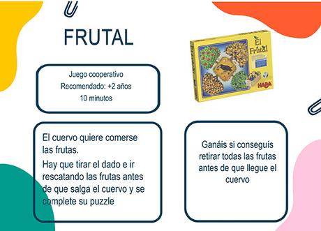 Listado de juegos de mesa a los que jugamos la familia Disfruti