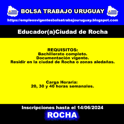 Educador(a)Ciudad de Rocha