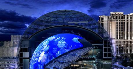 The Sphere, la construcción esférica más grande del mundo ilumina los espectáculos de Las Vegas