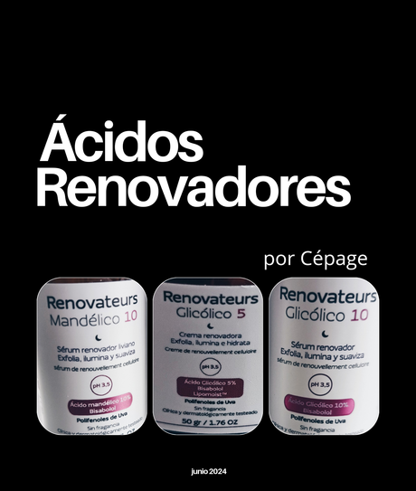 ácidos renovadores cepage mandélico y glicolico al 10 argentina acido glicolico para que sirve mandelico para que sirve al 10 cepage piel luminosa glowy puntos negros poros arrugas antiage invierno cuando se pueden usar los ácidos exfoliantes queratolíticos acido Hialurónico