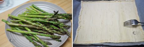 Hojaldre con espárragos Hojaldre con espárragos