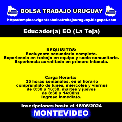 Educador(a) EO (La Teja)