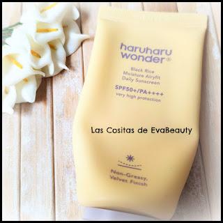 Review Cosmética Coreana Protector solar SPF50 Black Rice Moisture Airyfit Daily Sunscreen HaruHaru Wonder blog de belleza blogger beautyblogger ugc creadora contenido microinfluencer beauty belleza reseña opinion kbeauty korean beauty verano nuevo post new post Yesstyle