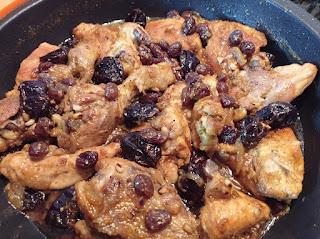 Pollo rustido a la catalana