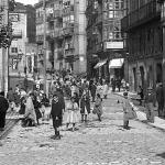 La calle San José y el almacén de vinos de Aizcorbe