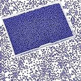 Pandahall Elite – Bote de 100 g de perlas 11/0 perlas de cristal, barniz al horno, colores opacos, redondo, negro, 2 x 1,5 mm, agujero: -0,3 mm., cristal, Bleu de Nuit, 2mm