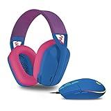 Logitech G203 LIGHTSYNC Ratón + Logitech G435 Auriculares Inalámbricos LIGHTSPEED para Gaming, Azul