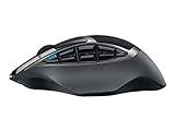 Logitech G602 Ratón Inalámbrico, 2,500 dpi, 11 Botones Programables, Batería de 250h, Memoría Integada, Compatible con PC/Mac, Versión Alemana,Negro