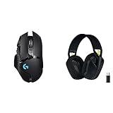 Logitech G502 Lightspeed Ratón Gaming Inalámbrico, Negro, with G435 Auriculares Inalámbricos Lightspeed para Gaming, Negro