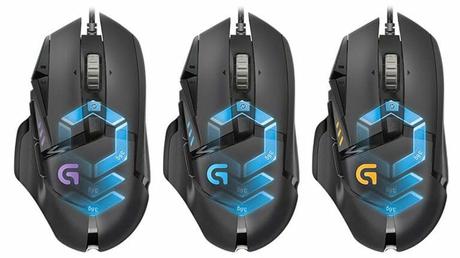 Logitech G502 Proteus Spectrum modelos