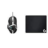 Logitech G G502 HERO Ratón Gaming Edición Especial, Captor HERO 25K, RGB, Peso Personalizable, 11 Botones Programables y G240 Alfombrilla de Ratón de Tela, Grosor 1mm, 340 x 280mm, PC/MAC