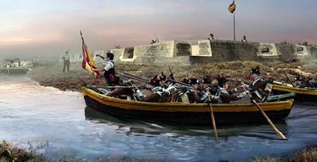 Cádiz y San Fernando sufren el asedio francés  en 1810.