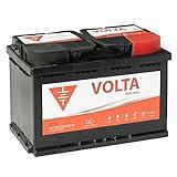 Bateria de Coche 75Ah 640A - Volta Basic B750D - Borne +Dcha - Medidas Largo 278 x Ancho 175 x Alto 190 mm con 2 años de Garantía - Fabricación Europea.