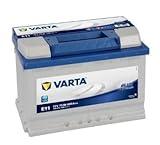 BATERIA plomo ácido COCHE VARTA BLUE DYNAMIC E11 74AH 680A 12V POSITIVO DERECHA Dimensiones: (L) 278mm.- (Al) 190mm.- (A) 175mm. Para automóvil de turismo