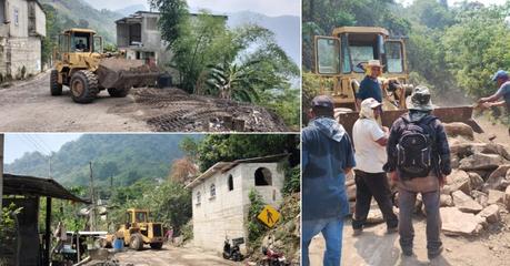 Gobierno Estatal Actúa Rápidamente para Rehabilitar Caminos en Tamazunchale tras Intensas Lluvias