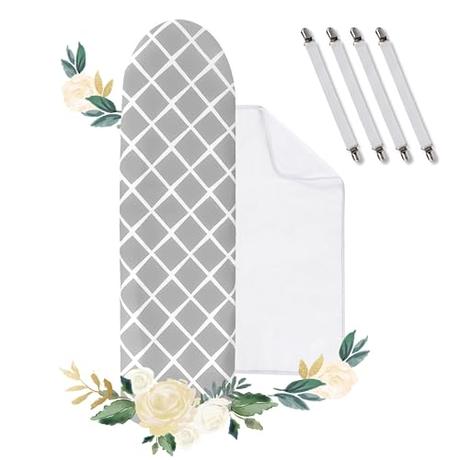 Funda Tabla Planchar, 100% Algodón Engrosado, Funda Para Tabla De Planchar Turbo De Tres Capas, Adecuada Para Tabla De Planchar De 110-125 * 30-42 Cm Con Paño De Planchar