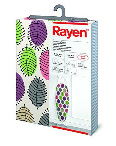 Rayen | Funda Tabla de Planchar Universal | Funda de Planchar Ajuste EasyClip | 2 capas: Espuma y tejido 100% Algodón | Gama Basic | Medida: 130 x 47 cm | Estampado