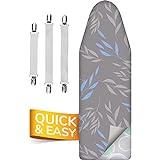 smart&gentle Funda Tabla de Planchar 5 Capas, Ajustable, refleja el Calor y Vapor, para Tablas de Planchar de hasta 115x35 cm