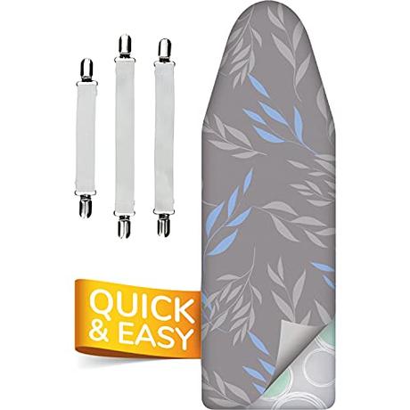 smart&gentle Funda Tabla de Planchar 5 Capas, Ajustable, refleja el Calor y Vapor, para Tablas de Planchar de hasta 115x35 cm