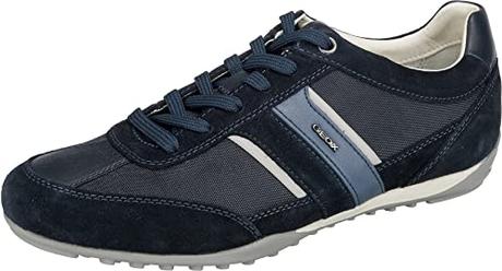 Geox U Wells C, Sneakers Hombre, Azul Dk Navy, 44 EU