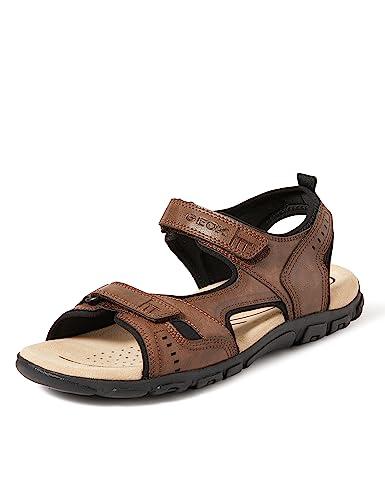Geox Uomo Sandal Strada A, Sandalias Hombre, Marrón Coffee C6009, 42 EU