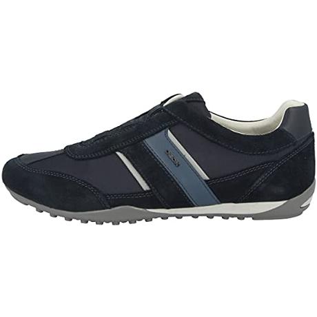 Geox U Wells A, Sneakers para Hombre, Azul (Navy) , 43 EU