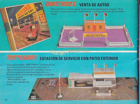 Juguetes comercializados con la marca Matchbox en 1970 y 1971