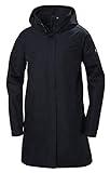 Helly Hansen Mujer Chubasquero Largo Aden, M, Azul marino