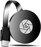 Wireless HDMI Display Dongle, 1080P HD HDMI Wi-Fi para iPhone/iPad/Android/iOS/Windows/Mac Laptop, PC a TV/Monitor/Proyector con Soporte para Miracast, DLNA, Airplay