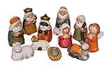 ARTECSIS Set De 11 Figuras Belén 7.5cm, Nacimiento, Belén De Cerámica Santon para Decoración Navideña