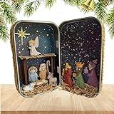 Zankie Belén Navidad - Mesa Belén, Juegos Belén Belén Figuras Belén Navidad | Juegos Natividad para Navidad en Interiores