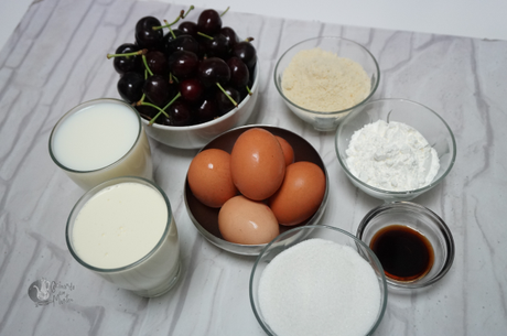 Receta de clafoutis de cerezas Receta de clafoutis de cerezas