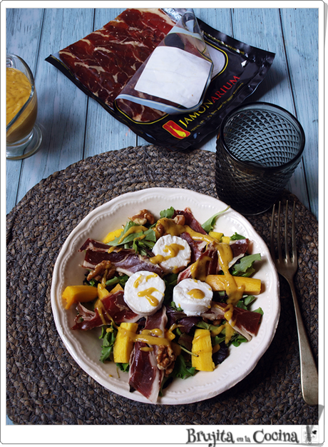 Ensalada jamón y mango Ensalada jamón y mango